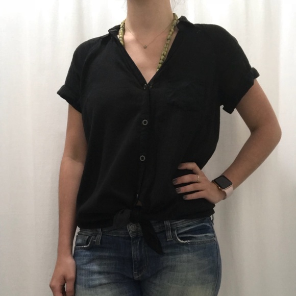 Anthropology hei hei semi shear button down size S - Picture 5 of 6